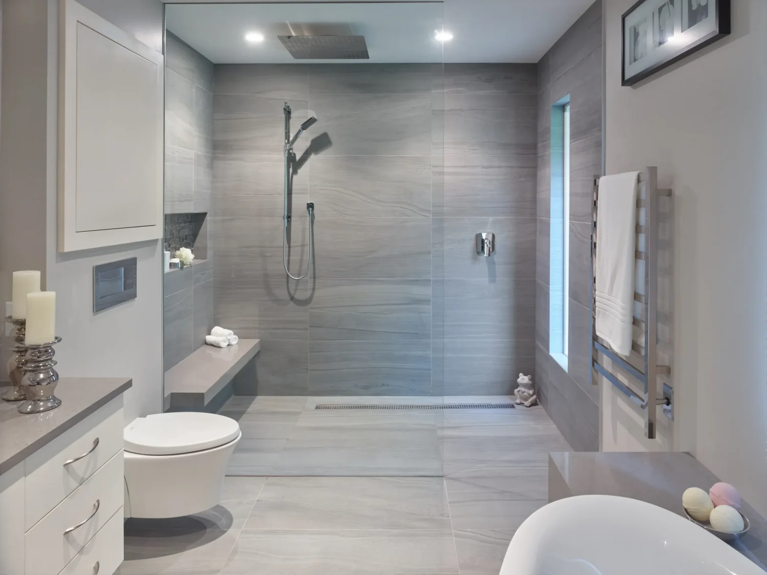 Full width Shower